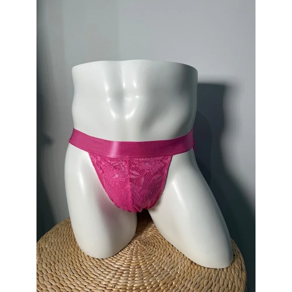 Cosabella‎ Rani Pink Floral Lace Men's Brief Designer European Luxury Underwear